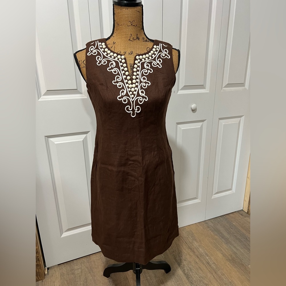 Talbot’s sleeveless cocktail dress size 2P
